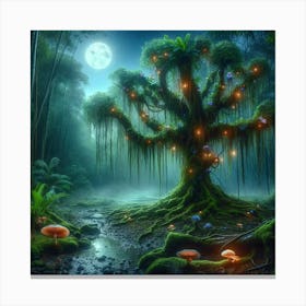 Tree In The Forest Canvas Print