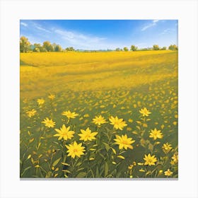 Yellow Sunflowers Canvas Print