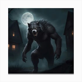 Lycanthrope Nightmare Canvas Print