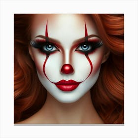 Clown Makeup 2 Canvas Print