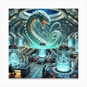 The Kaiju Concord 1024x1024 Canvas Print