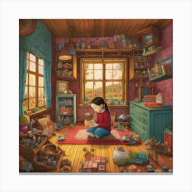 Girl'S Room Canvas Print