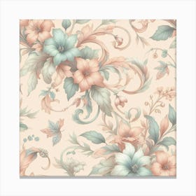 Floral Wallpaper 7 Canvas Print