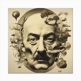 Man With A Mustache Canvas Print