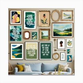 Wall For Living Room Canvas Print