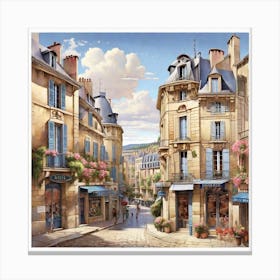 Paris Street Canvas Print