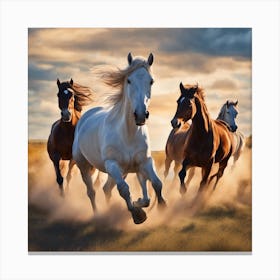Grace and Power: A Symphony of Equine Strength Canvas Print