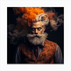 Man With Orange Hair And Beard Canvas Print