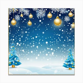 Season Background Holiday Merry Ornament Text New Year Decorating Eve Happy Design Card (11) Canvas Print