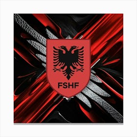 Albania National Football Team Logo Wall Art 1 Canvas Print