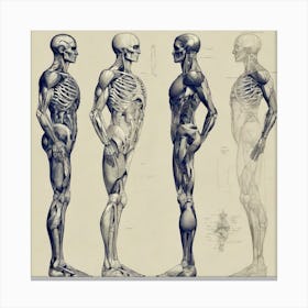 Anatomy Of The Human Body Canvas Print