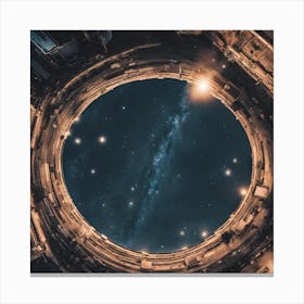 Space Stock Videos & Royalty-Free Footage Canvas Print