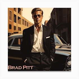 Brad Pitt Canvas Print