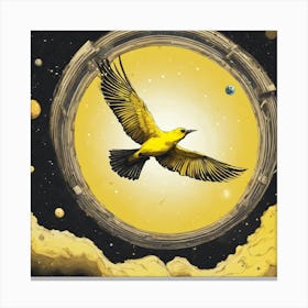 Bird In Space Canvas Print