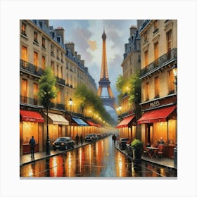 Paris Art Print 1 Canvas Print