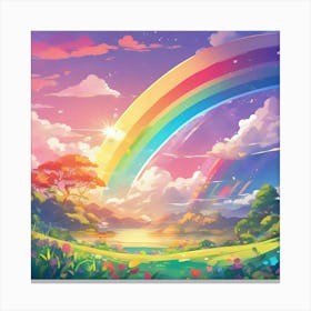 Rainbow In The Sky Canvas Print