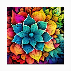 Colorful Flower 2 Canvas Print