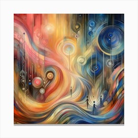 Abstract Painting Canvas Print