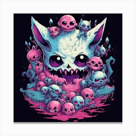 Splatter Monsters Canvas Print