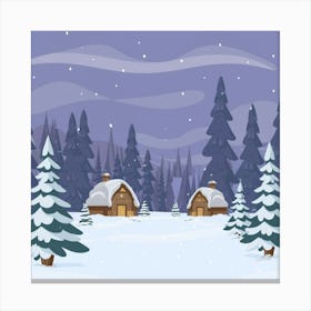 Winter Landscape Canvas Print