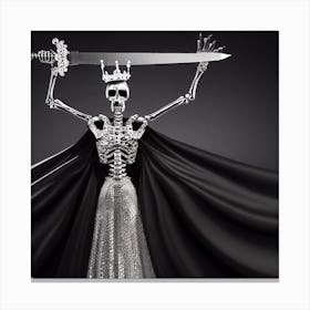 Skeleton Queen Canvas Print