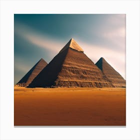 Giza Pyramids Canvas Print