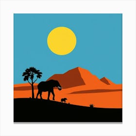 African desert  Canvas Print