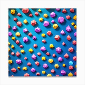 Colorful Climbing Wall Canvas Print