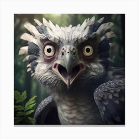 Eagle In The Forest Canvas Print