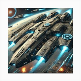 Helios Battlecruiser Converted Canvas Print