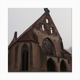 Lost Church Architecture Medieval Canvas Print