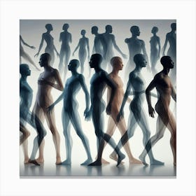 Human Silhouettes 1 Canvas Print