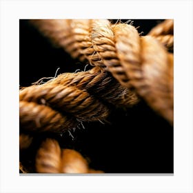 Close Up Of A Rope Canvas Print