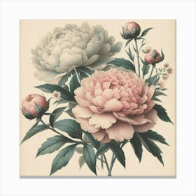 Peonies 6 Canvas Print