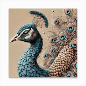 Peacock 4 Canvas Print