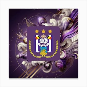 R.S.C. Anderlecht Logo Wall Art 22 Canvas Print