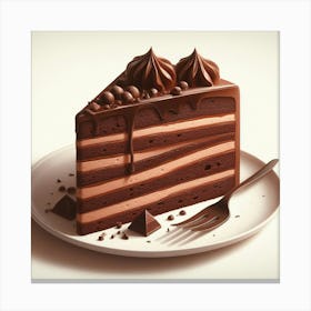 Chocolate Cake 3 Canvas Print