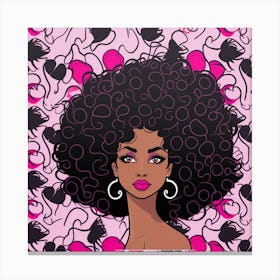 Afro Girl 20 Canvas Print