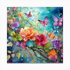 Dance Of Colors Canvas Print