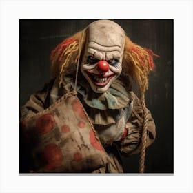 Creepy Clown 2 Canvas Print