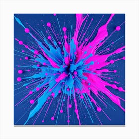 Abstract Paint Splash Canvas Print