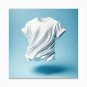 White T-Shirt Canvas Print