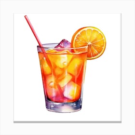 Orange Juice Cocktail Canvas Print