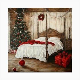 Christmas Bedroom Art Canvas Print