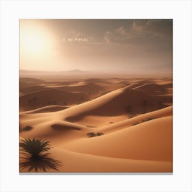 Be A Desert Canvas Print