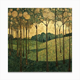 Trees In The Forest Canvas Print