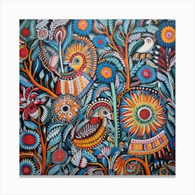 Birds In The Trees Canvas Print