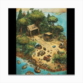 Shack In The Woods Canvas Print