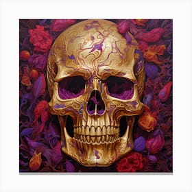 Gold Skull 4 Canvas Print