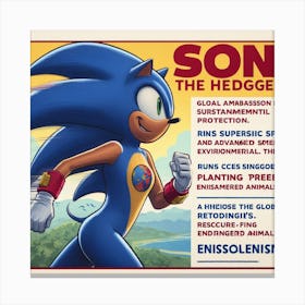 Sonic The Hedgehog 27 Canvas Print